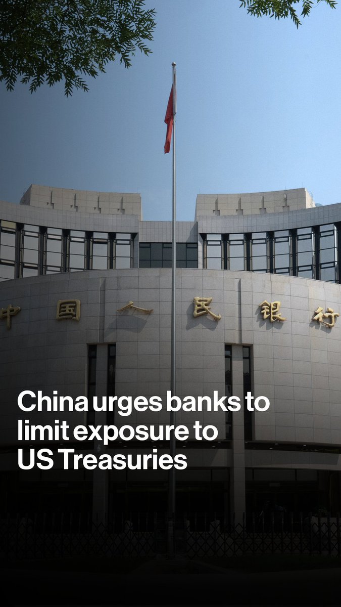 EXCLUSIVE - Chinese regulators advised financial institutions to limit their holdings of US Treasuries. The People’s Bank of China and the National Financial Regulatory Administration didn’t immediately respond to requests for comment