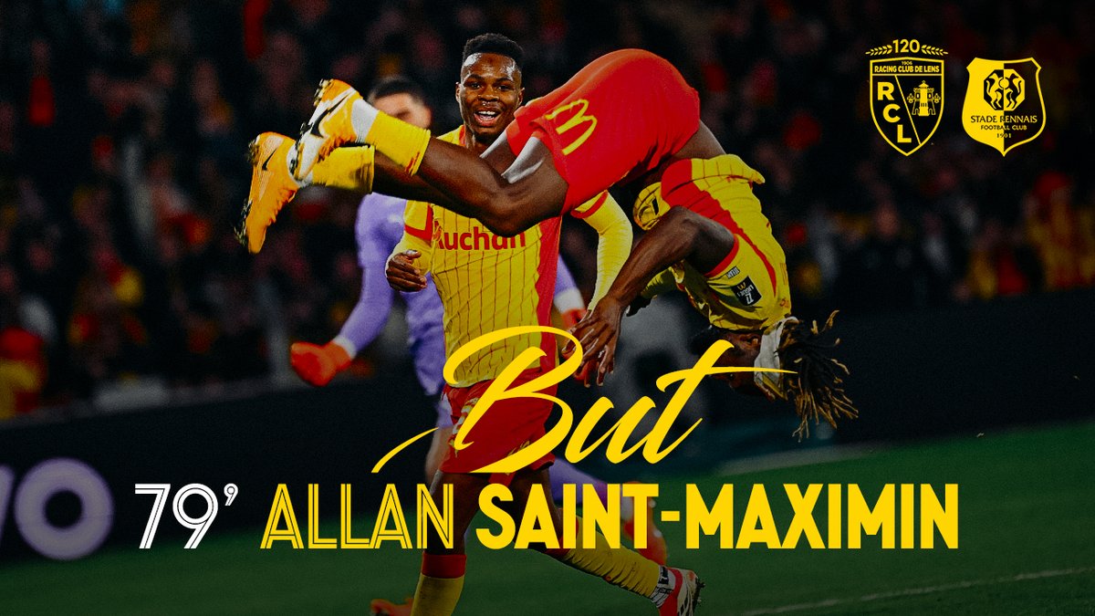 𝑈𝑛𝑒 𝑎𝑟𝑟𝑖𝑣𝑒́𝑒 𝑎̀ 𝑡𝑜𝑢𝑡𝑒 𝑣𝑖𝑡𝑒𝑠𝑠𝑒 💨 Trouvé par la relance parfaite de Robin Risser, Allan Saint-Maximin a ouvert son compteur en Sang et Or dès sa première apparition. ⚽️ #FiersDEtreLensois #RCLSRFC
