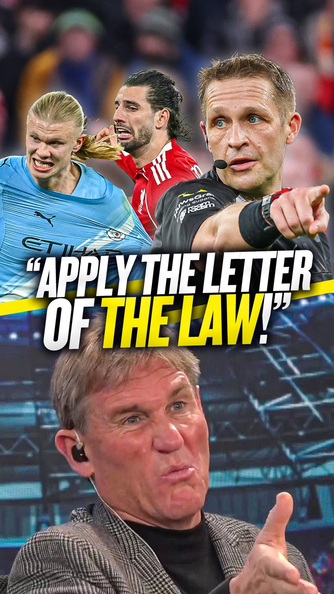 😫 "The referee is put into an invidious position!" 🤷♂️ "All the referee has done has apply the letter of the law!" Simon Jordan defends Craig Pawson and VAR for ruling out #MCFC's third goal and sending off #LFC's Szoboszlai! 🙏