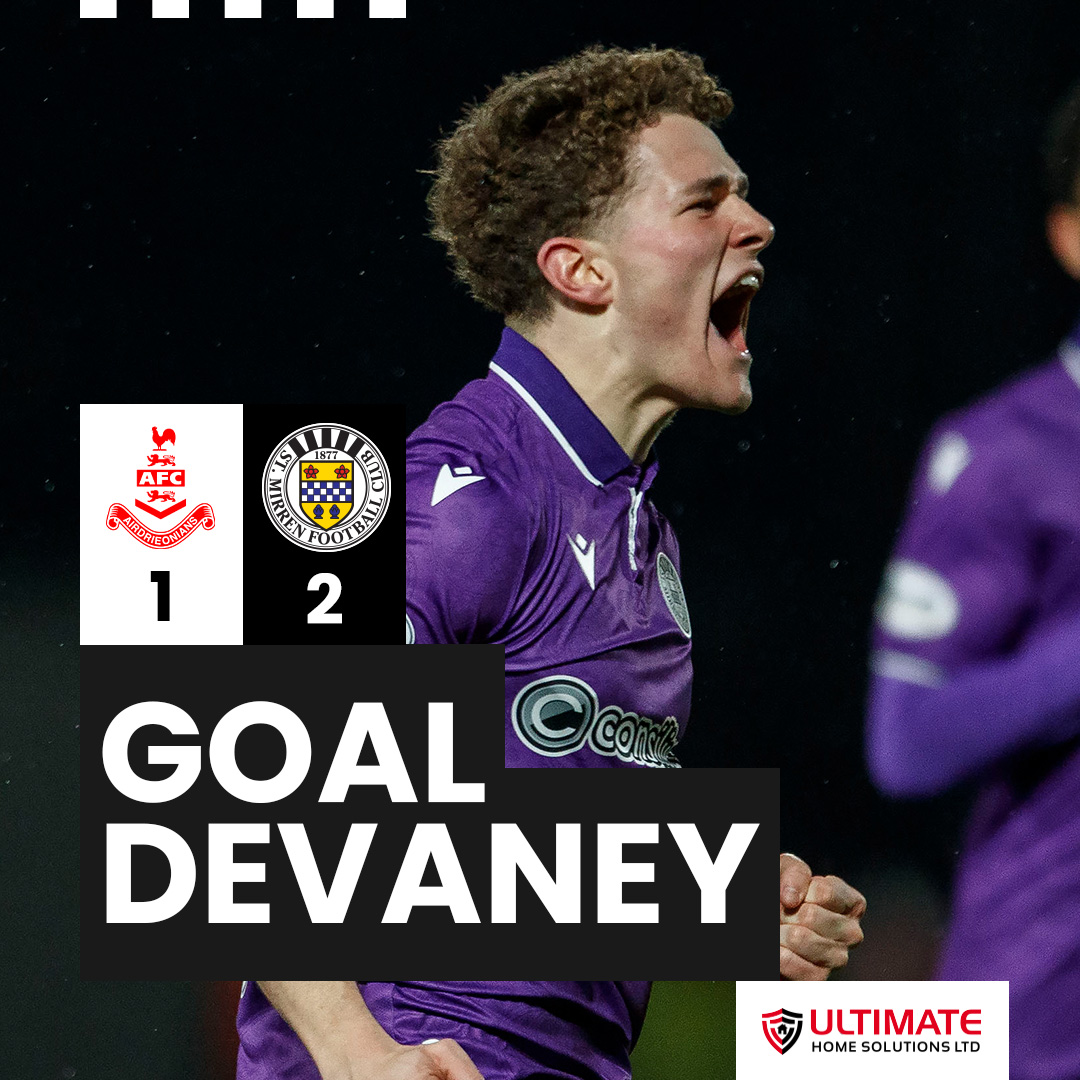 #MUAcademy prospect Jacob Devaney opened his account for St. Mirren on Friday night ☄️ 🎥: @SaintMirrenFC