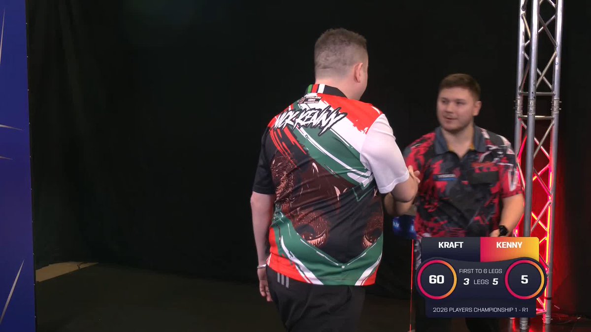 KENNY GETS OVER THE LINE! With his fifth match dart, Nick Kenny gets the job done against Marvin Kraft - defeating the debutant 6-3! 📺 #PC1
