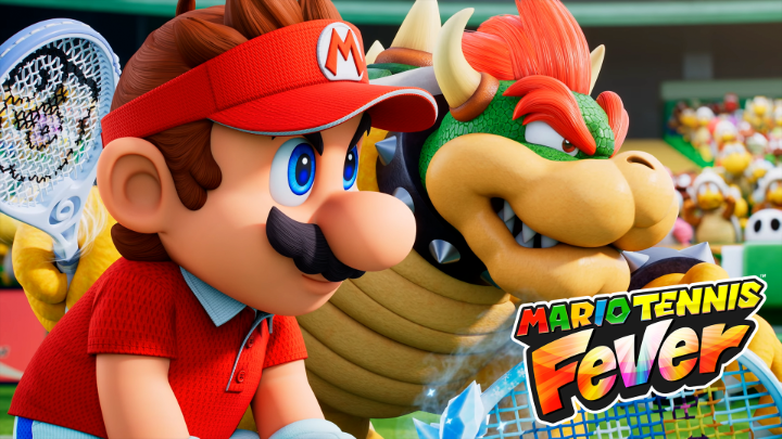 It's almost game time! 🎾 Join Mario, Peach, Bowser, Daisy, and 34 other playable characters as they hit the court for explosive action in #MarioTennisFever, coming to #NintendoSwitch2 on Feb 12.