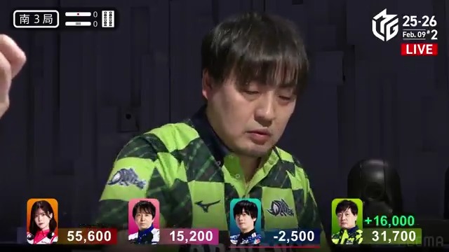 #Mリーグ 2025-26試合ダイジェスト📹 南3局 #鈴木たろう 選手の倍満ツモ！ トップ目高宮選手を追うたろう選手 ドラ2枚の手牌で高め一盃口の🀒🀕待ちリーチ！ 時間はかかるも海底での高め🀕ツモ！ なんと裏ドラ2枚の4000・8000で一気に詰め寄る！ 👇動画タップで今すぐ無料視聴