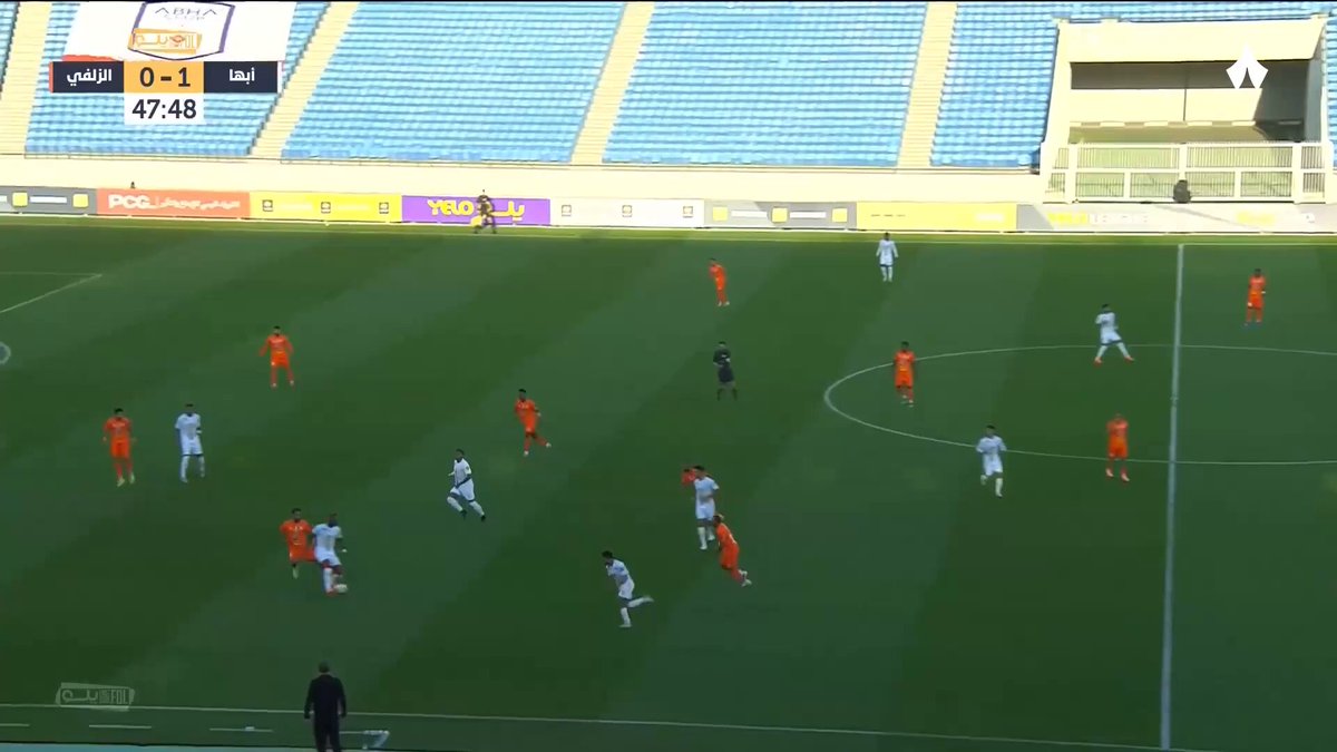 هدف! ⚽️ مورالها يسجّل الهدف الثاني بتسديدة رائعة في شباك الزلفي 🥅🚀 #أبها_الزلفي | #دوري_يلو