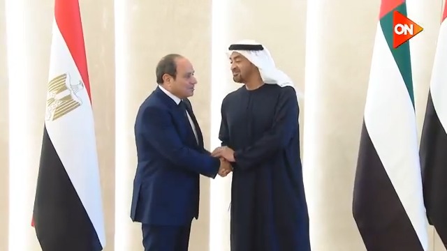 الرئيس المصري السيسي يصل إلى الإمارات