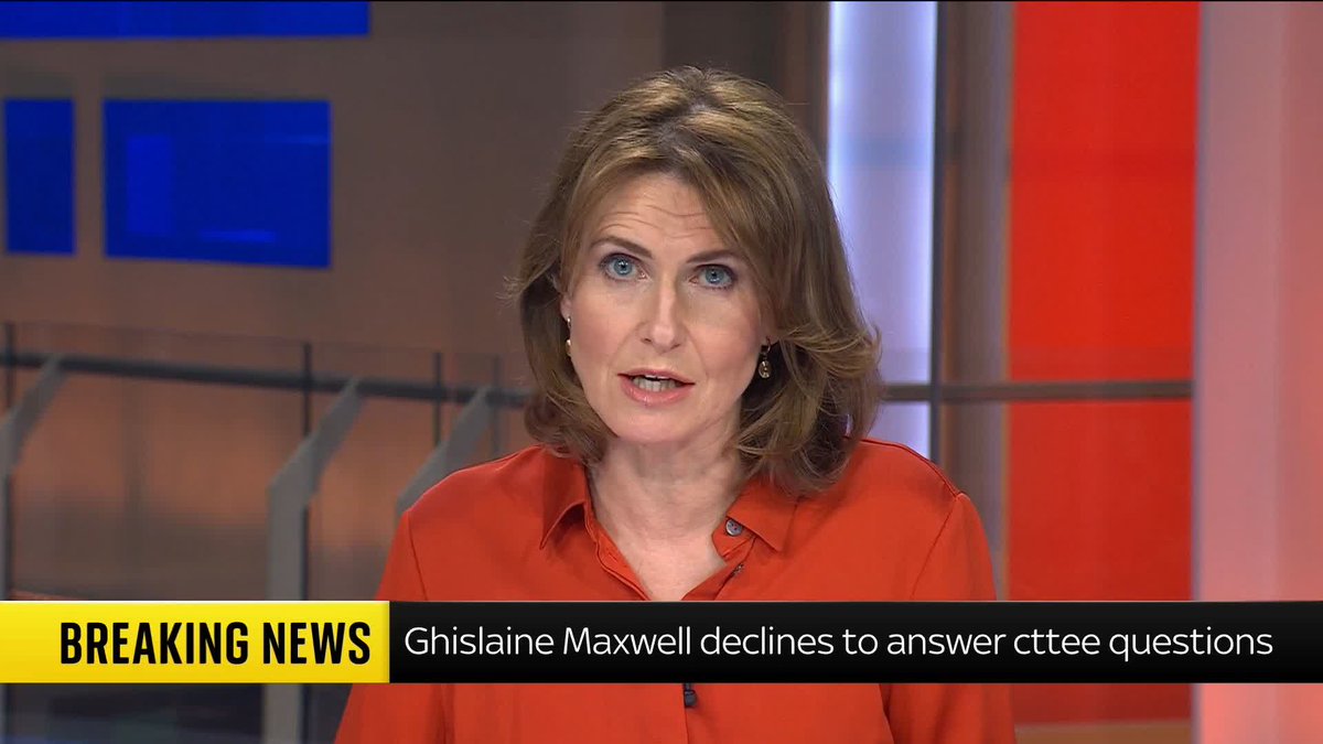 BREAKING: Ghislaine Maxwell has declined to answer questions from the U.S. House Oversight Committee about her relationship with Jeffrey Epstein. She cited her constitutional right to remain silent. Latest: 📺 Sky 501