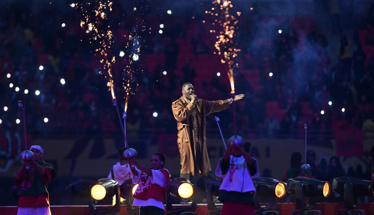 No show like an African show. 🌍 Idris Elba. Voice, rhythm, presence. The #TotalEnergiesAFCON2025 closing ceremony. Just different. ❤️