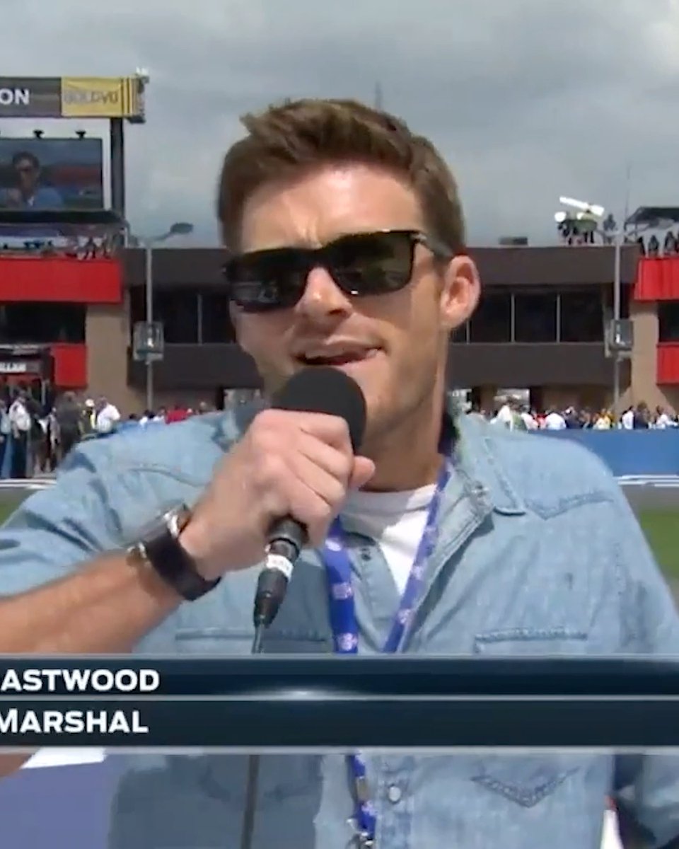 He knows wheel. Scott Eastwood's command to fire engines at California Speedway in 2017 was one to remember. 👏
