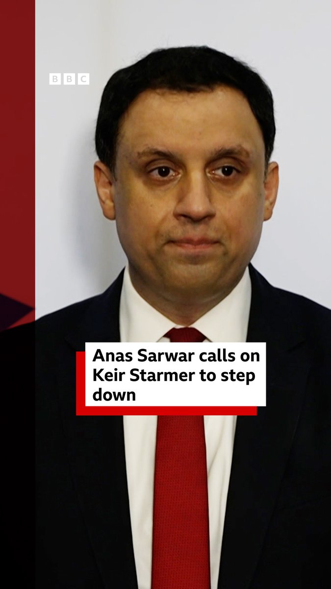 Scottish Labour leader Anas Sarwar has said his "first loyalty" is to Scotland, as he calls for Prime Minister Keir Starmer to go. Read all the latest on our live page ➡️