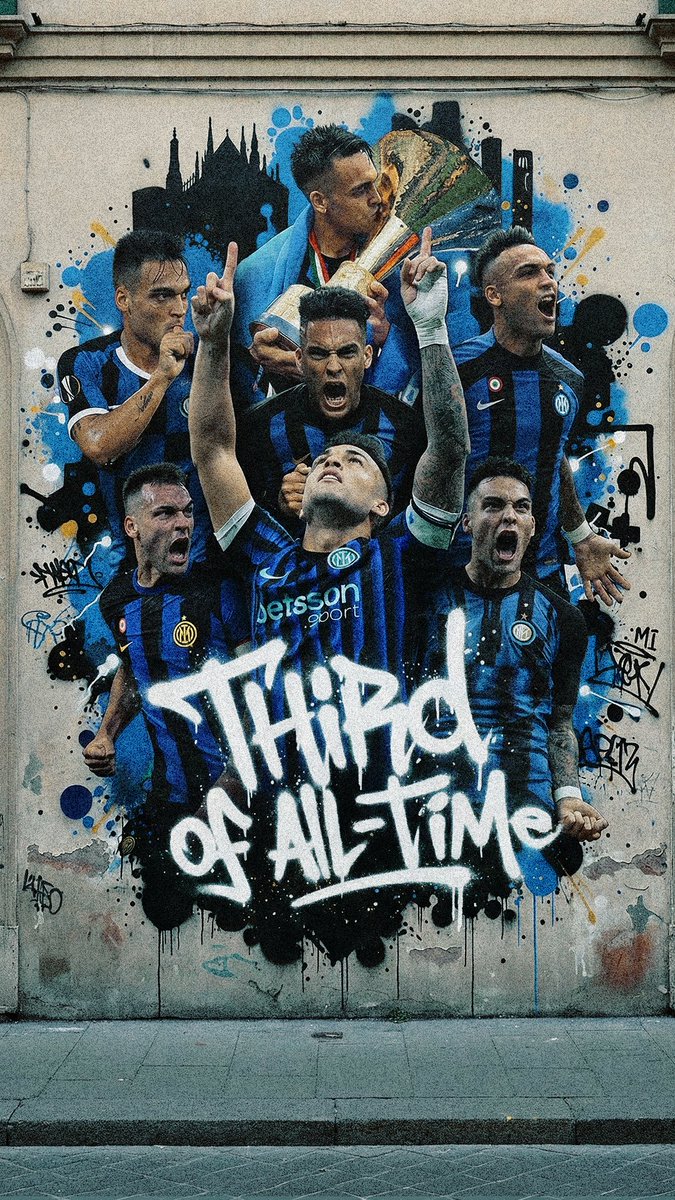 Scritto nei colori nerazzurri ๐ค๐ Impresso nelle vie di Milano ๐ Sul podio dei nostri bomber ๐