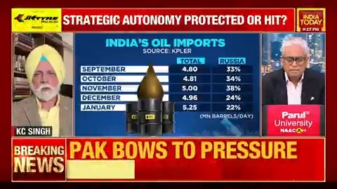 "Oil is being used as a weapon to detach India from Russia which has been traditionally a reliable ally, partner of India and helped us during difficult times": Former Indian Ambassador KC Singh (K. C. Singh) #NewsToday | @SardesaiRajdeep