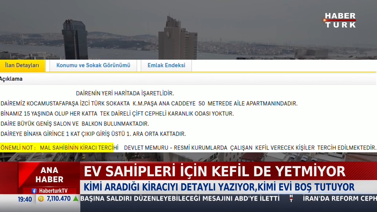 📌Ev sahiplerinin kriter listesi uzadı: Kiracı bu kriterlere göre aranıyor. Mal sahipleri kafalarındaki kiracı modelini ilana yazıyor.