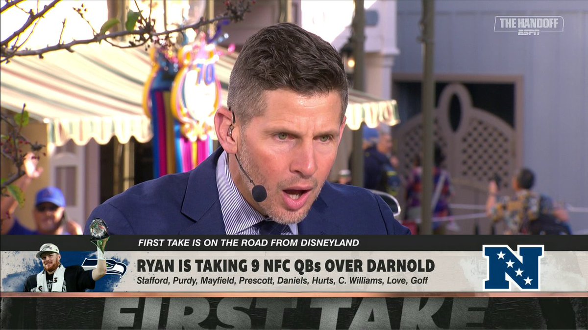 .Ryan Clark is taking nine QBs over Sam Darnold right now, while Cam Newton takes four 👀 Dan Orlovsky got FIRED up over this debate 🍿