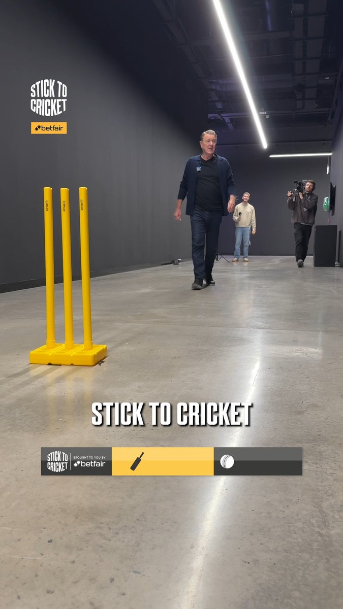 Has Sir Jimmy still got it? 💭 We're rolling back the years with some corridor cricket! 🏏 🔥