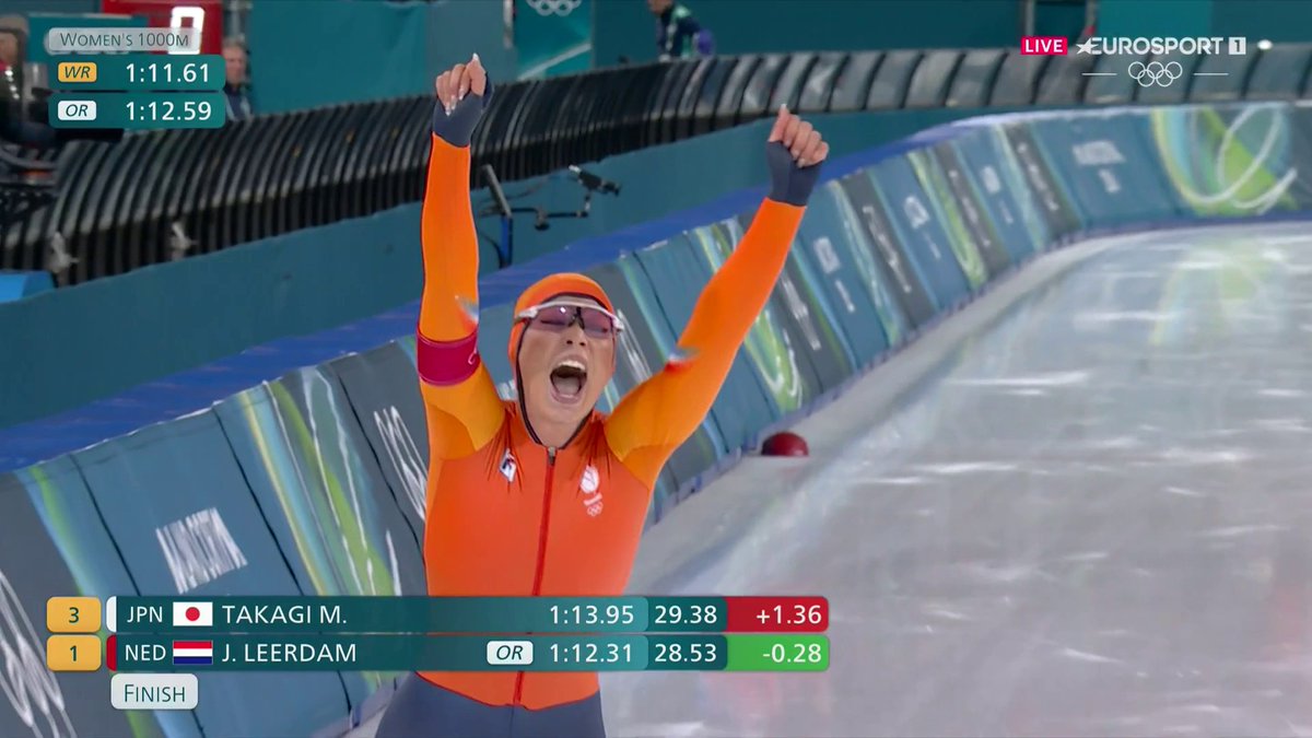 🔥🇮🇹 | Jutta Leerdam doet het! Ze zet de kroon op haar loopbaan met een fantastische tijd en de olympische titel op de 1.000 meter. Goud en zilver voor Nederland! 🥇🥈🤩 ⛸️🇳🇱 #MilanoCortina2026 Winterspelen 👀 HBO Max