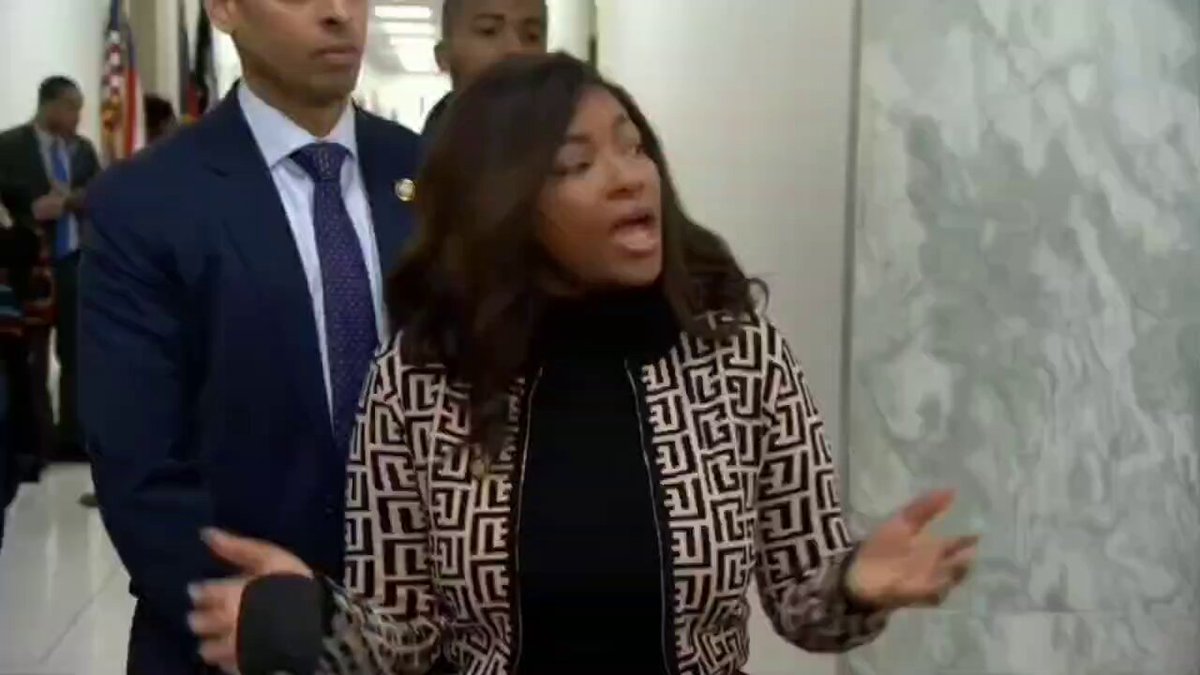 WHOA: Jasmine Crockett just issued a blunt warning to anyone trying to protect anyone in the EPSTEIN FILES. "House Dems are going to be on their asses; that's just the reality." REPORTER: What's your message for Trump? CROCKETT: Same thing, we are going to be on his ass.