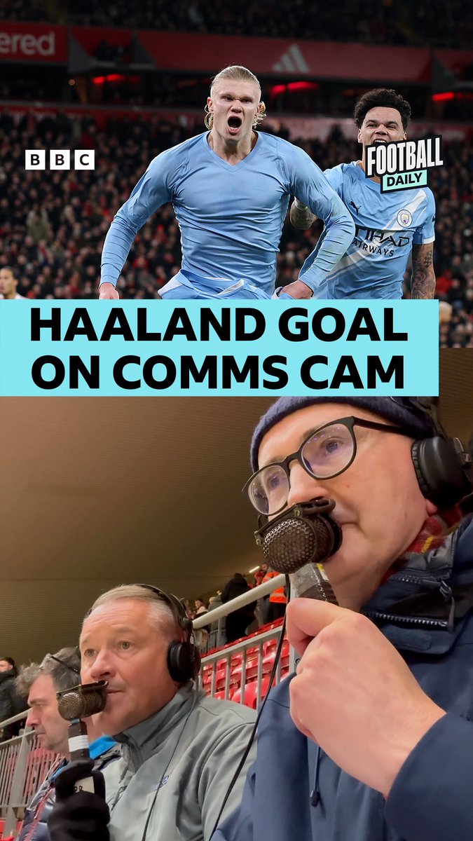 "One of the biggest moments of the season so far... Haaland steps back..." 📻 Here's how our commentary team called Manchester City's decisive moment at Anfield! 🎙️ John Murray and @gkpaulrobinson #BBCFootball #MCFC #LFC