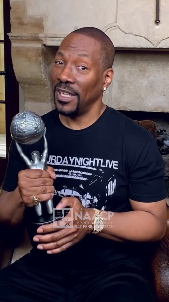 Hall of Fame honoree and comedic legend Eddie Murphy has been defining excellence, breaking barriers, and keeping generations laughing for over 40 years. From unforgettable stand-up specials to iconic roles that shaped film and culture, his impact is timeless and undeniable. A true original, a trailblazer, and a living legend. Tell us, what’s your favorite Eddie Murphy film or character? Make sure to watch the 57th #NAACPImageAwards, Saturday, February 28 at 8/7c on BET.
