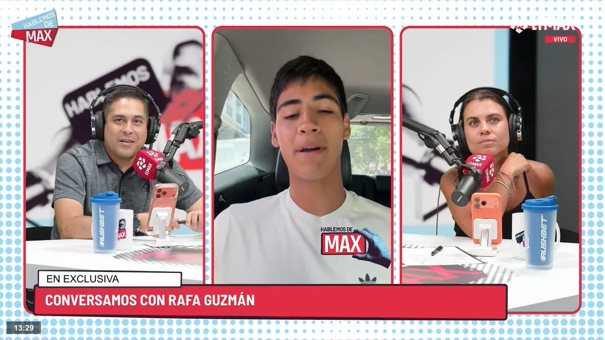✅ EN VIVO RAFAEL GUZMÁN EN HDM 🔥 "Me felicitó (Aldo Corzo), me mandaron las mejores vibras. Mi sueño era jugar en la U, estoy seguro que lo haré en el momento indicado" #HablemosDeMAX Ingresa al programa 👉🏽