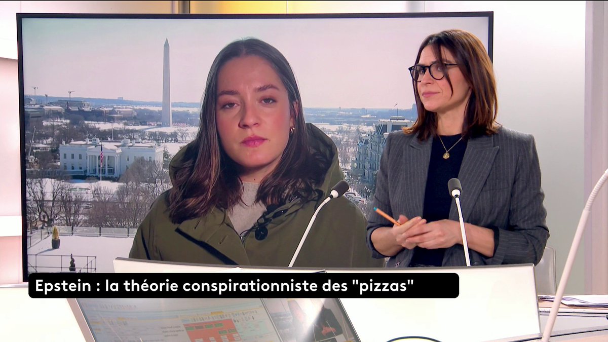 🔴 🗣️ Les Epstein Files relancent la théorie complotiste du Pizza Gate. "Selon certains médias, le mot pizza reviendrait près de 900 fois dans les documents", relève notre correspondante Eleana Bonnasse #ToutEstPolitique #Canal16