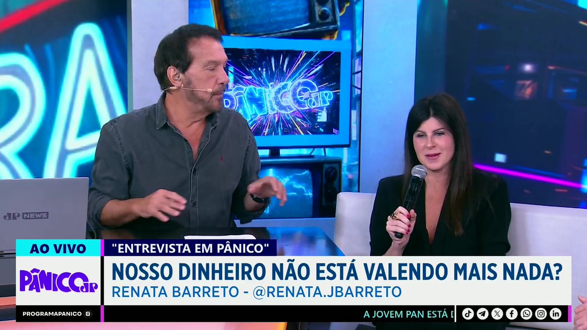 BITCOIN É GOLPE? FIM DO DÓLAR? ECONOMIA DO BRASIL DEVIA SE CHAMAR GASTURA? RENATA BARRETO FALA TUDO! Assista ao Pânico na íntegra: