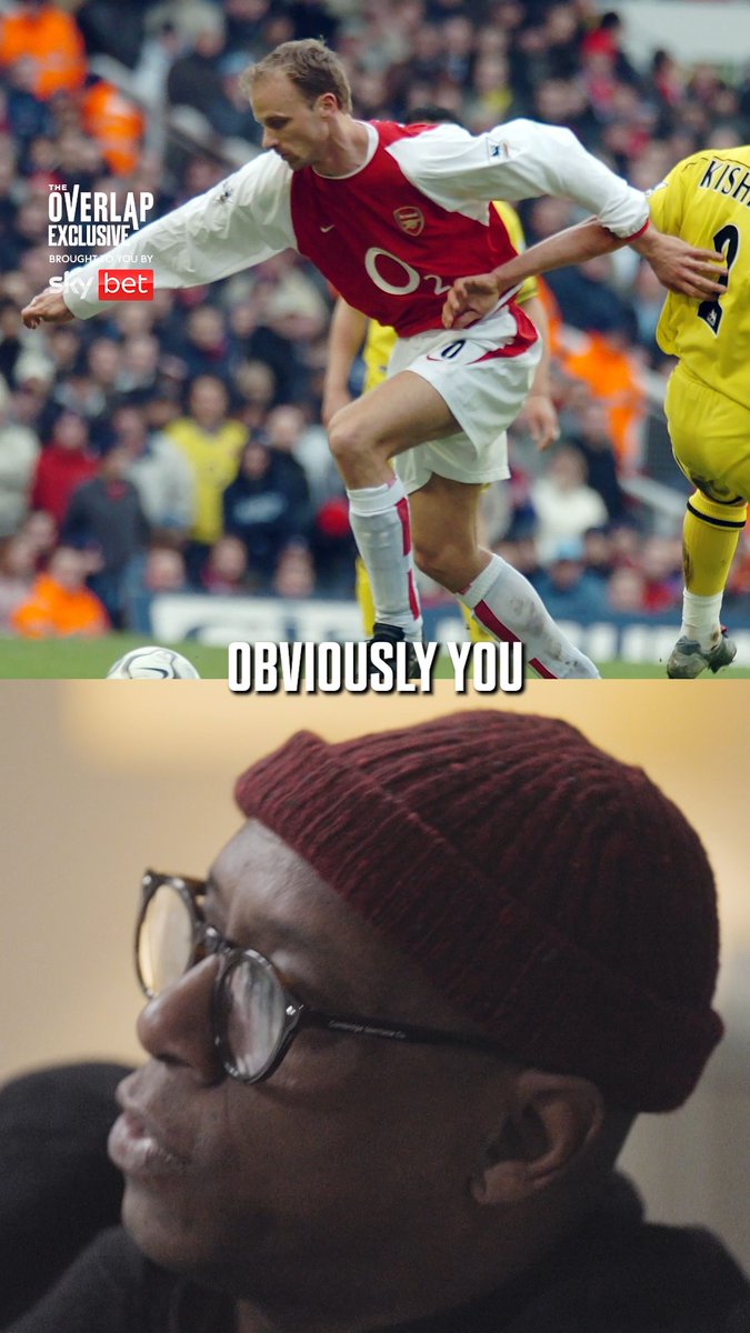 "The messiah, he's come to save us!" 🔥 Nothing but praise from Wrighty for the legendary Dennis Bergkamp! 🤝