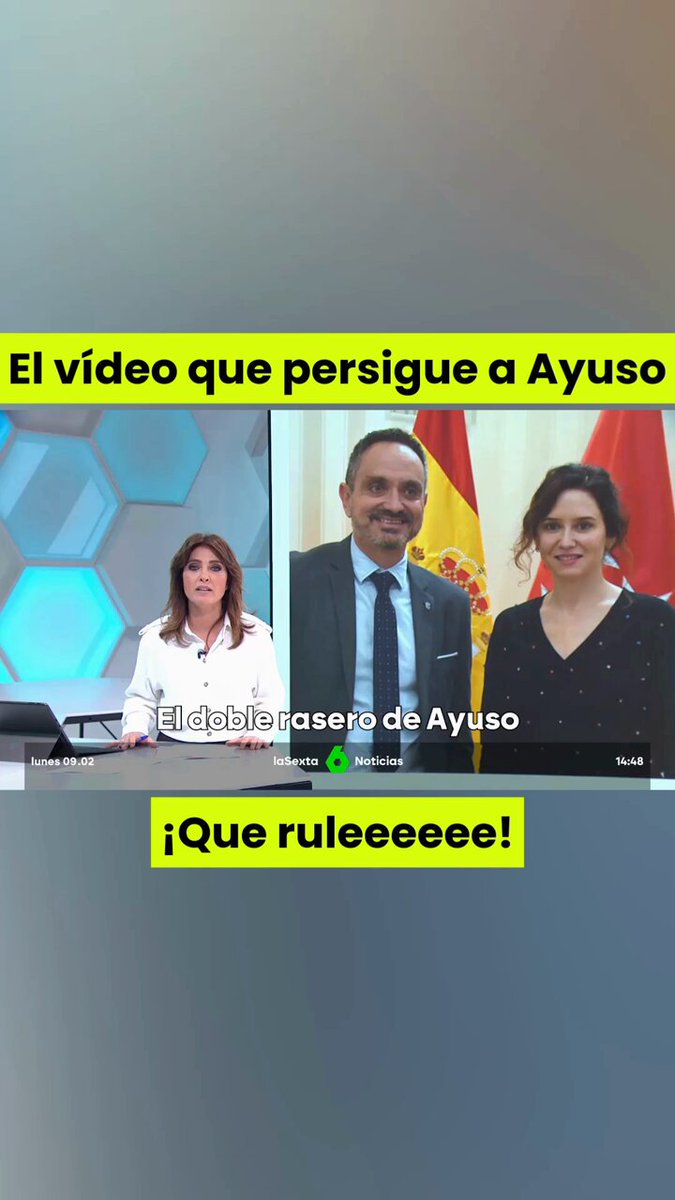 Vaya vaya Isabel Díaz Ayuso Si el denunciado es del PP, resulta q él es víctima y defiendes la presunción de inocencia. Si no es del PP, tú misma le sentencias como un juez. Si es tu pareja: "No ha habido juicio ni sentencia". Si es de otro partido, tú eres la juez y sentencias. #Ayuso