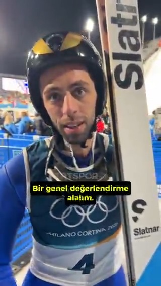 🗣️ “Gelecek nesillere iyi örnek olabildiysek ne mutlu bize” 🎿 Sporcumuz 🇹🇷Fatih Arda İpcioğlu, atlayışı sonrası hislerini #TRTSporDijital ile paylaştı. #MilanoCortina2026