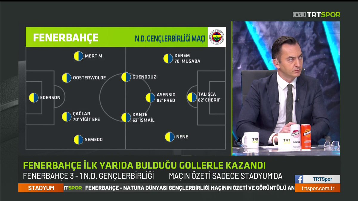 🗣️🎙️ Sabri Sarioglu l "33 dakikalık oyun maçı galibiyetle kapatmaya yetti. Şöyle bir gerçek var, 33 dakikalık oyunda coşkulu bir oyun yoktu. Fenerbahçe adına kazanmak önemliydi."