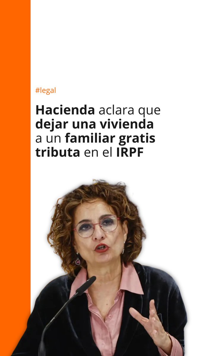 ‼️ Hacienda aclara que dejar una vivienda a un familiar gratis tributa en el IRPF 💵 El dueño debe pagar el 1,1% o el 2% del valor catastral del inmueble. Todos los detalles aquí 🔗