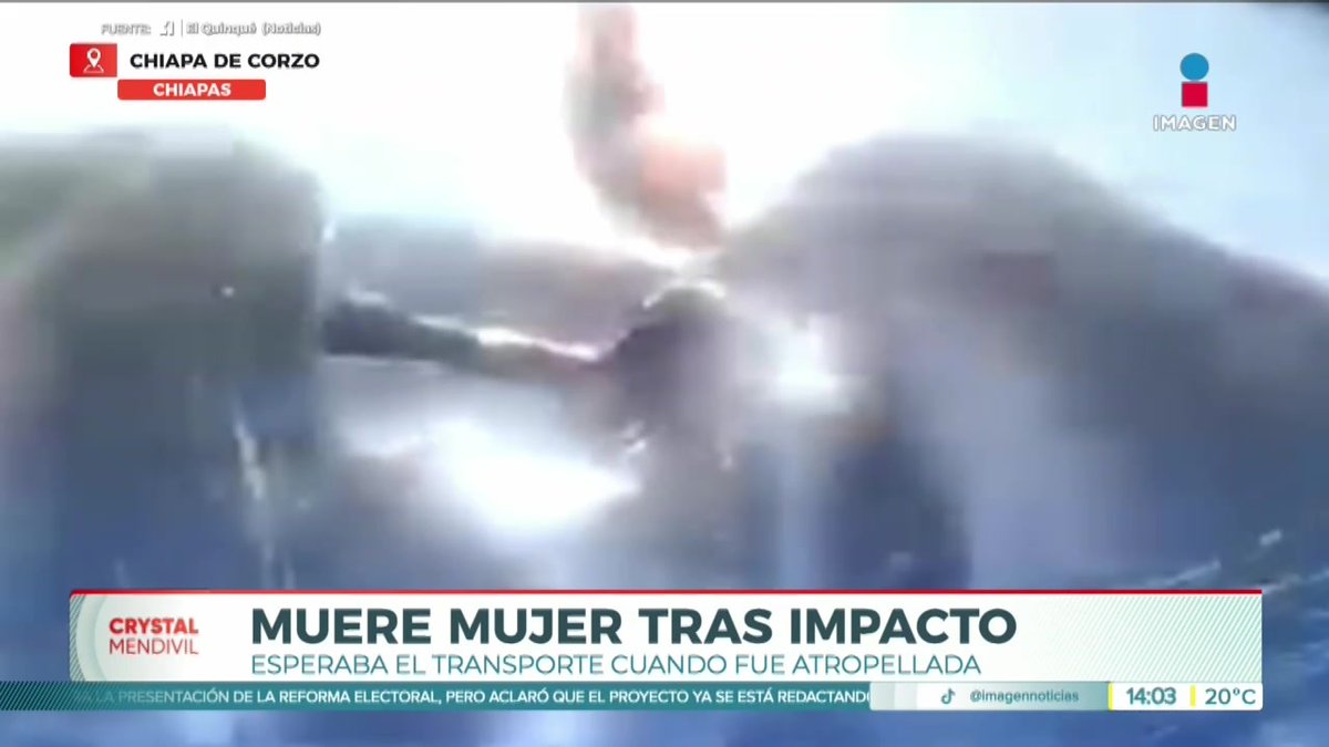 #Chiapas | Una mujer murió después de ser atropellada en la carretera entre Chiapa de Corzo y Tuxtla Gutiérrez por una conductora que perdió el control tras un choque.