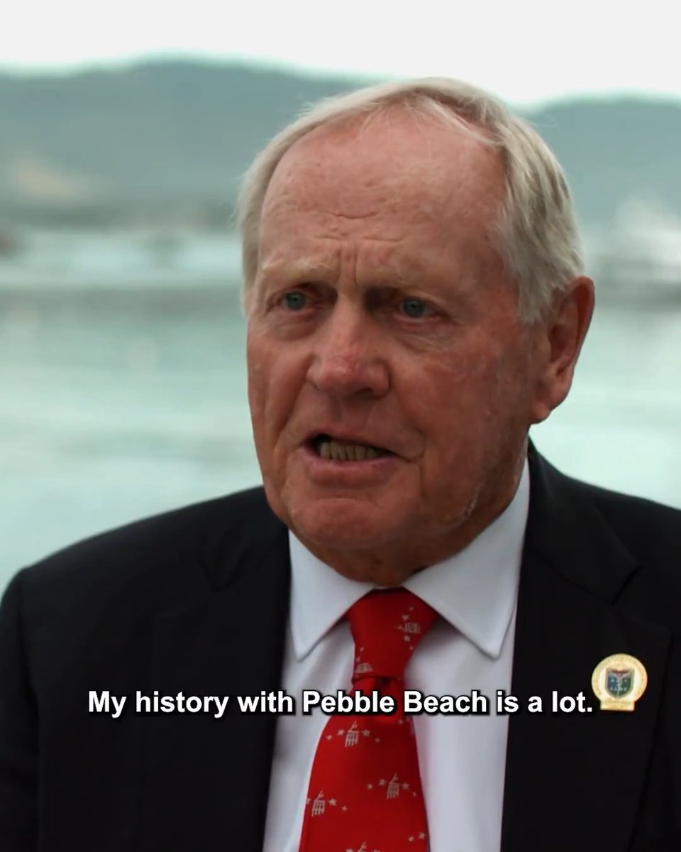 "If I had one round of golf left to play, I’d like to play it at Pebble Beach." Pebble Beach means a lot to Jack Nicklaus. 💛