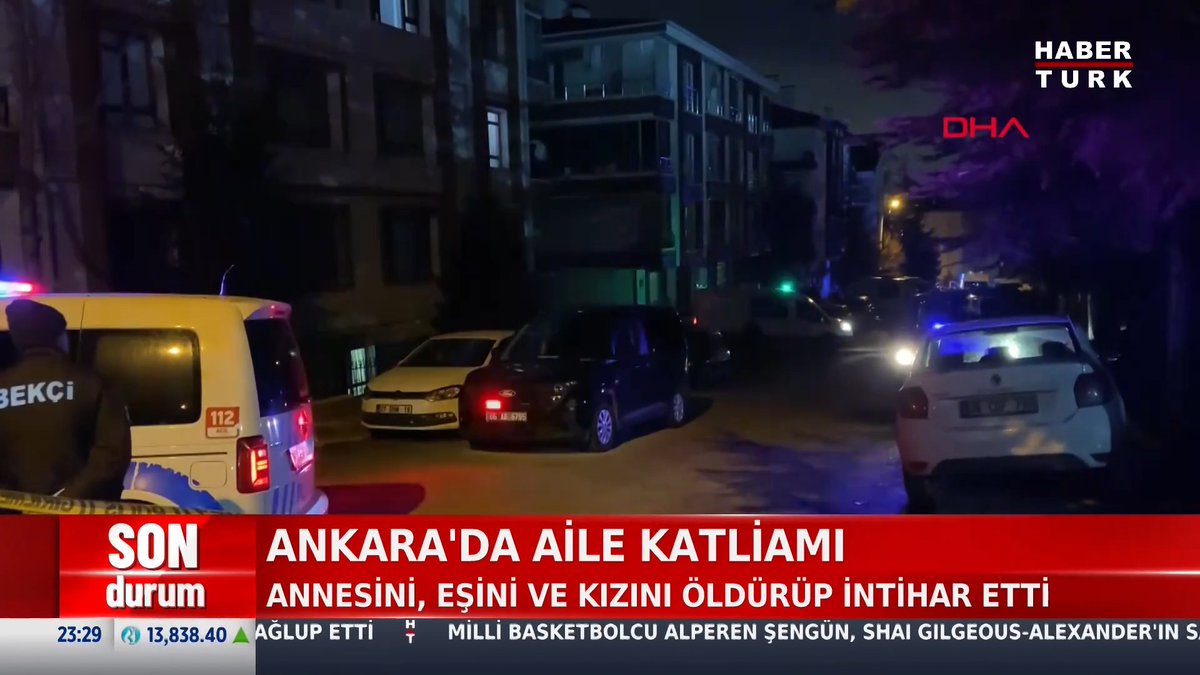 #SONDURUM - Ankara'da aile katliamı Annesini, eşini ve kızını öldürüp intihar etti.