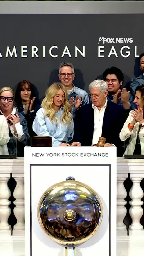 DENIM AND DIVIDENDS: Actress Sydney Sweeney joined American Eagle Outfitters Chairman and CEO Jay Schottenstein at the NYSE to ring the opening bell. The appearance celebrates the American Eagle brand and follows the viral success of the “Sydney Sweeney Has Great Jeans” campaign.