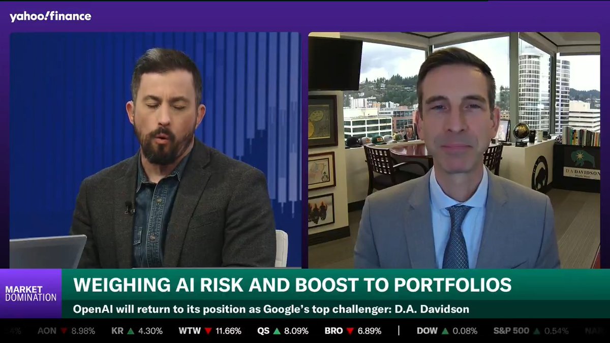 "This whole story and narrative that Google has already won is going to be harder to tell when the best model is actually an OpenAI model," D.A. Davidson's Gil Luria says. He also says that OpenAI will launch that "state-of-the-art" model "over the next few days, weeks."