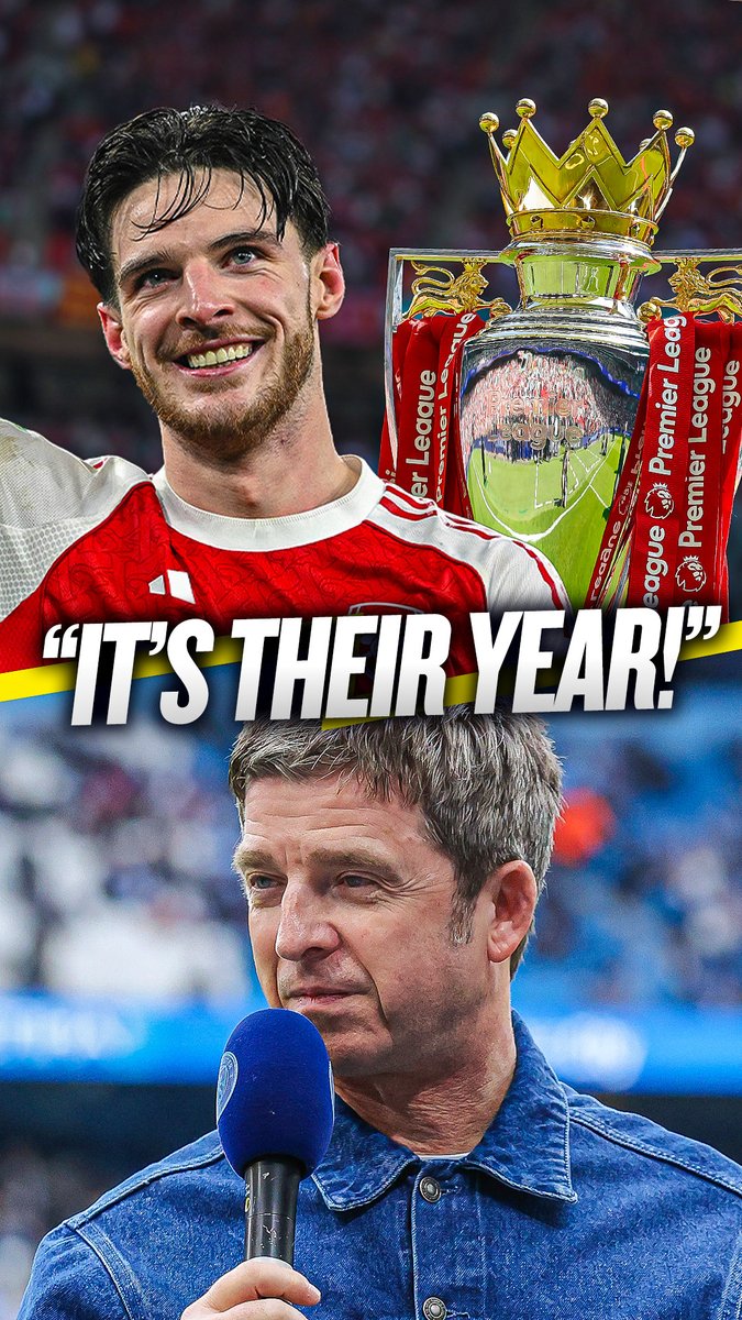 🏆 "We just have to accept that it's their year!" ❌ "I do not see Arsenal dropping points!" Noel Gallagher insists Man City won't be able to stop Arsenal from winning the Premier League this season