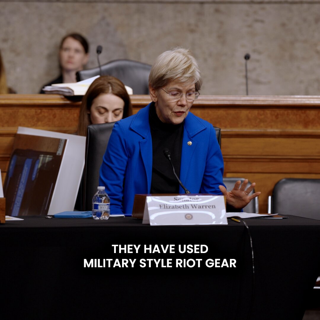 ICE has seized schoolkids, gassed a baby, and gunned down American citizens. Elizabeth Warren and Oversight Democrats are keeping track of all of it. And we will hold every agent committing these acts accountable.
