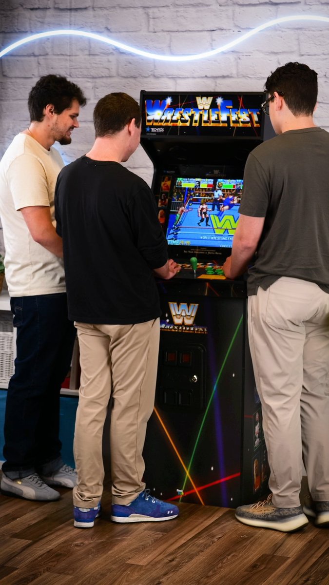 You can finally own WWE arcade chaos at home - officially licensed and built Supreme. 🛎️🔥💪🕹️ If you grew up hearing the crowd, the bell, and the button-mashing at the arcade…this one’s for you. WrestleFest + SuperStars - plus 3 more classics included