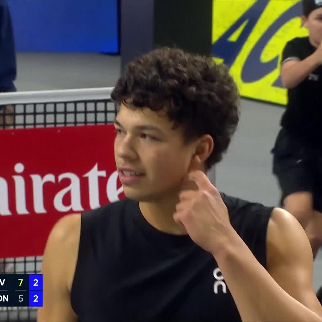 Ben Shelton's serve on a fast indoor court 👀 Good luck with that 🚀 #DALOpen