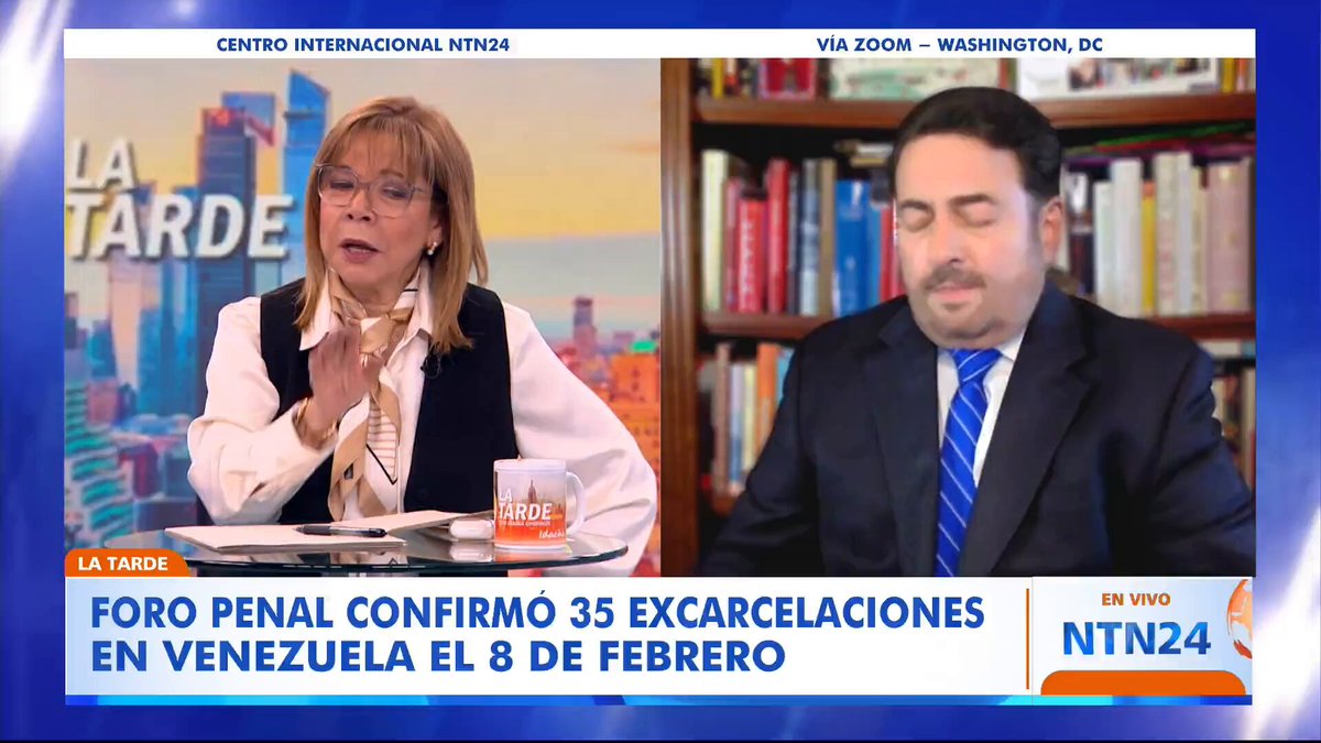 “La figura de Delcy (Rodríguez) se está debilitando y vamos a tener que buscar una figura que nos permita transitar como la de Edmundo González Urrutia”: Antonio de la Cruz (Antonio De La Cruz ), presidente de Inter American Trends, en La Tarde de NTN24 con Idania Chirinos