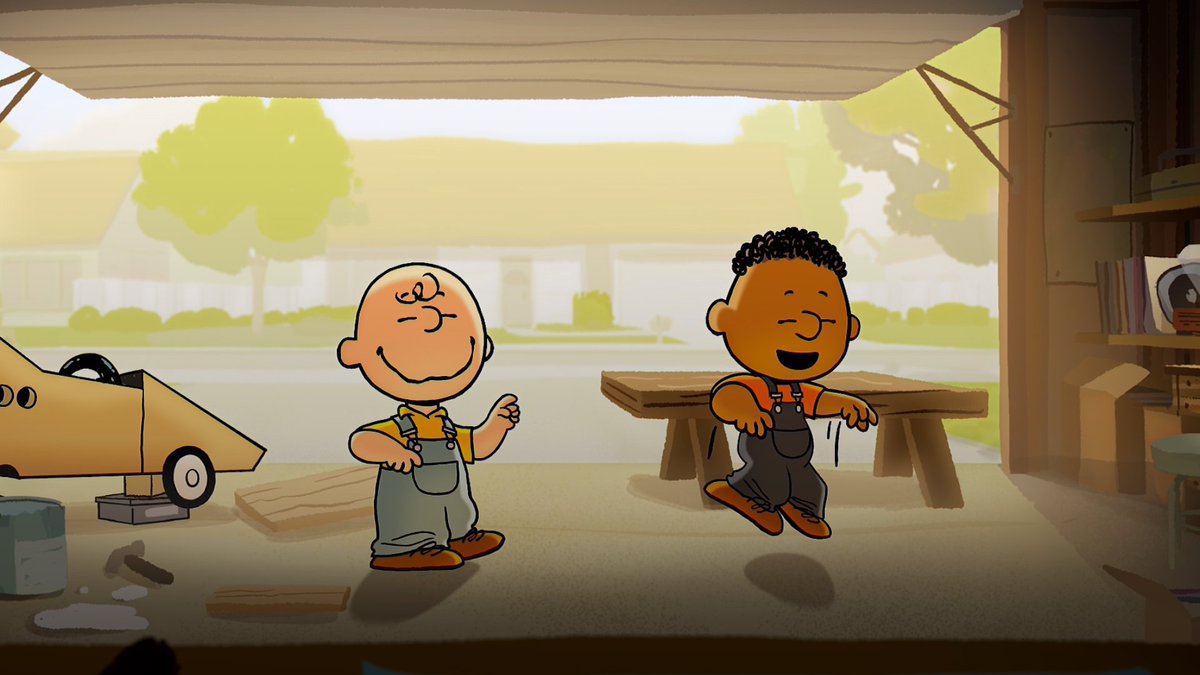 Feel the music, Charlie Brown. #Snoopy Presents: Welcome Home Franklin — Now Streaming