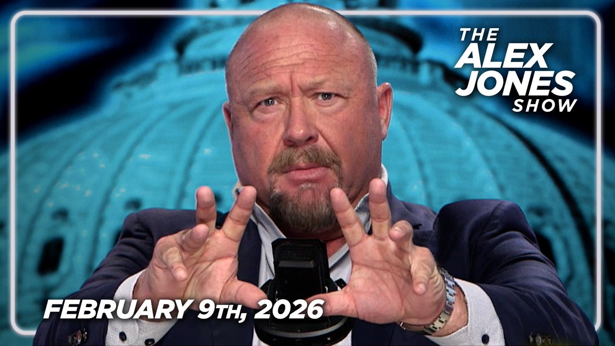 MUST-WATCH MONDAY BROADCAST: New Epstein Docs Prove He Led Satanic Death Cult That Raped, Tortured & Ate Children! This International Network Led To Highest Levels Of Western Power & Was Protected By Five Eyes! Confirmed Emails Discuss Sex Slaves, Kidnapping Children, Buying Babies! PLUS, Alex Jones Asks, Why Did The DOJ Redact The Names Of 'Former Presidents, Secretary Of State, & Other Celebrities' From The Epstein Files? Top FBI Whistleblower Kyle Seraphin Breaks Latest On Trump’s DOJ Mishandling The Epstein Files, Ghislaine Maxwell Pleading The Fifth In Epstein Probe Deposition & MORE! THIS IS MUST-WATCH/SHARE INFO! — FULL SHOW 2/9/26