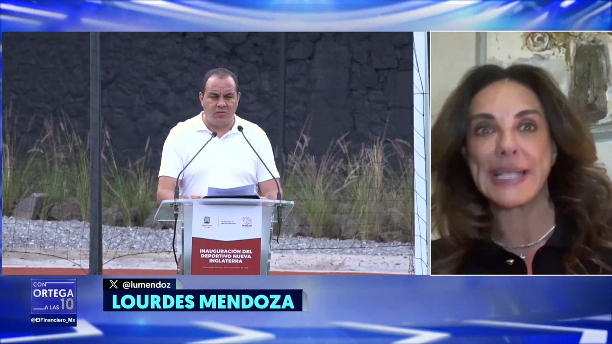 #ConOrtegaALas10 | Morelos era el estado de la eterna primavera, pero quedó en el olvido con la gubernatura de Cuauhtémoc Blanco quien dejó establecerse a los 4 cárteles más importantes del país y le dio rienda suelta a la corrupción: Lourdes Mendoza (Lourdes mendoza). 📺: Guillermo Ortega Ruiz