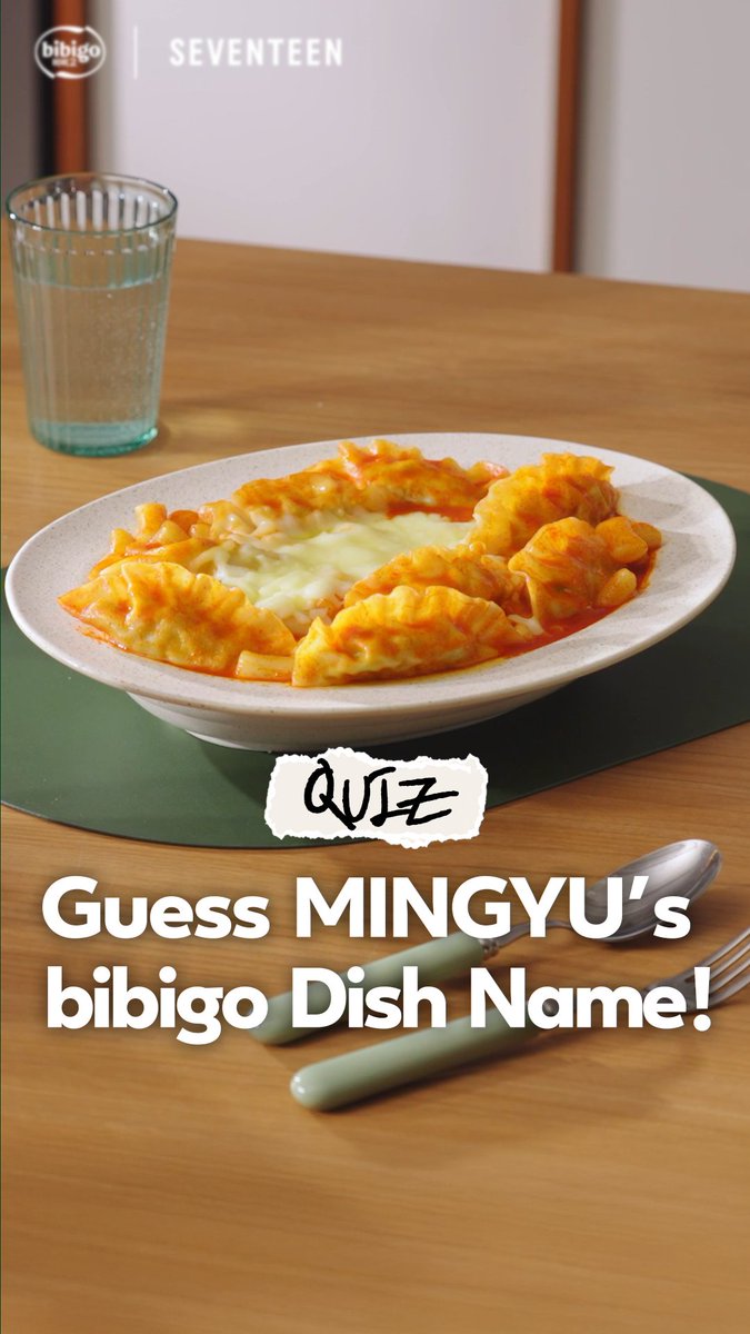 Cheese + Tteokbokki + Mandu = ? 🧀🥟 Chef MINGYU’s legendary combo is here! Guess the name of MINGYU’s bibigo dish 👀🍽️ #bibigo_SEVENTEEN #TasteWhatsBeyond #SEVENTEEN #bibigo #LiveDelicious #MINGYU