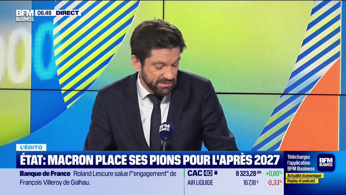 Emmanuel Macron place ses pions pour l'après 2027 !🇫🇷 Banque de France, Cour des comptes... Emmanuel Macron verrouille tous les postes de la haute administration publique pour l'après 2027, en y mettant à leur tête des proches. 🎙️ Raphaël Legendre