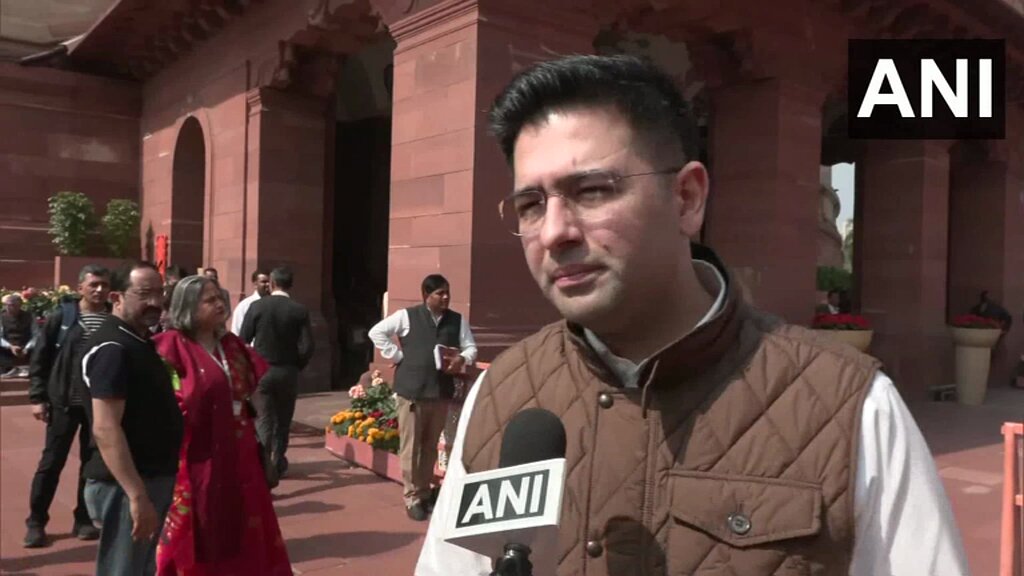 #WATCH | AAP MP Raghav Chadha says, "Yesterday in my Budget speech, I suggested the Finance Minister... that you should reduce the term capital gains on equities for individual investors to zero in India. What will this do? First, our speculative trading behaviour will shift towards long-term investment and wealth creation. The money currently invested in nonproductive assets such as gold and real estate will exit those markets and enter the Indian market. The market will become stronger, and there will be wealth creation for the middle class... A good message will be received in the market and especially the middle class of the country will get a lot of relief. They will get a great incentive for saving, investment and wealth creation."