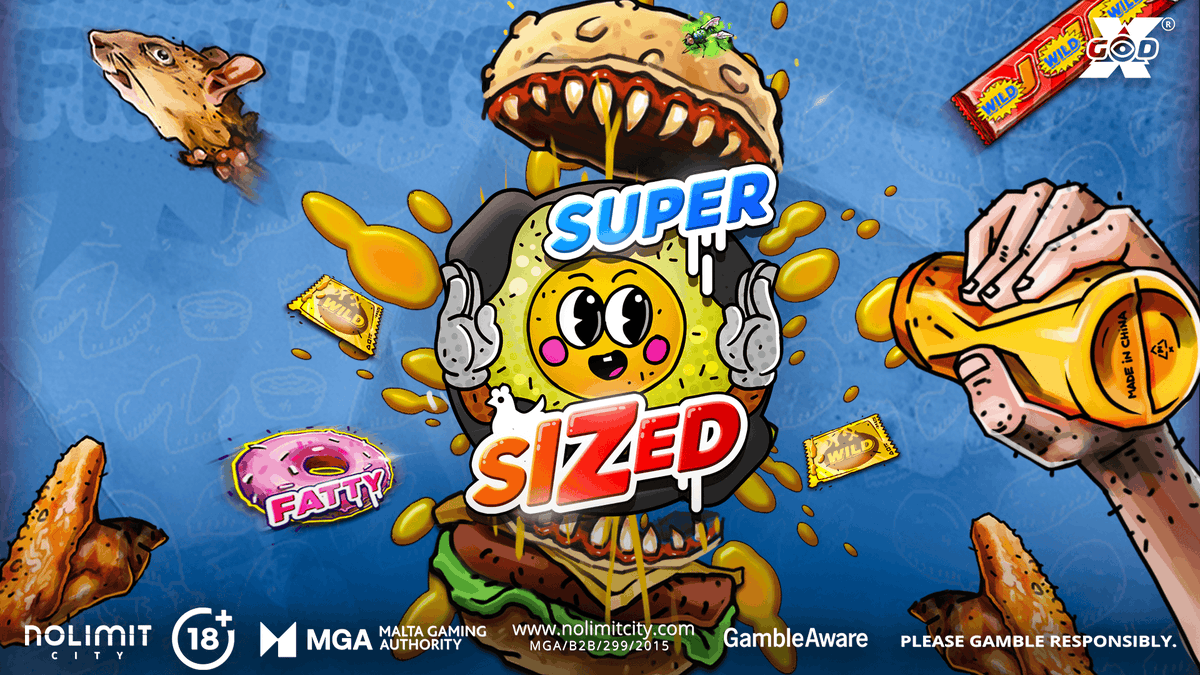 🚨 #SUPERSIZED is NOW #LIVE! ⚡️ Your order is ready for pick up 🍔 #NolimitCity #Germinator #FattySpins #BuryTheLimit 18+ | Please Gamble Responsibly |