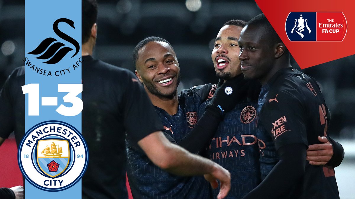 #OnThisDay: Swansea 1-3 #ManCity [2021] ⚽️ [77'] Morgan Whittaker - ⚽️ [30'] Kyle Walker ⚽️ [47'] Raheem Raheem Sterling ⚽️ [50'] Gabriel Jesus