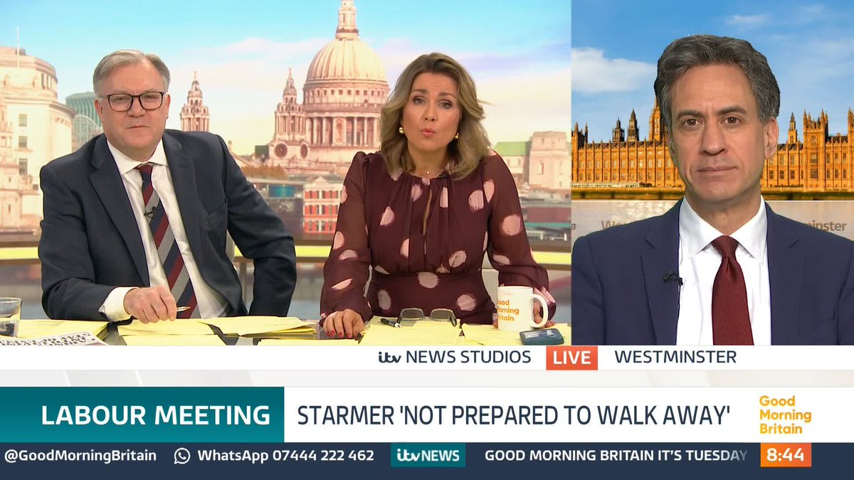'Would you be prepared to serve, if your country called to you?' Susanna Reid asks Ed Miliband.