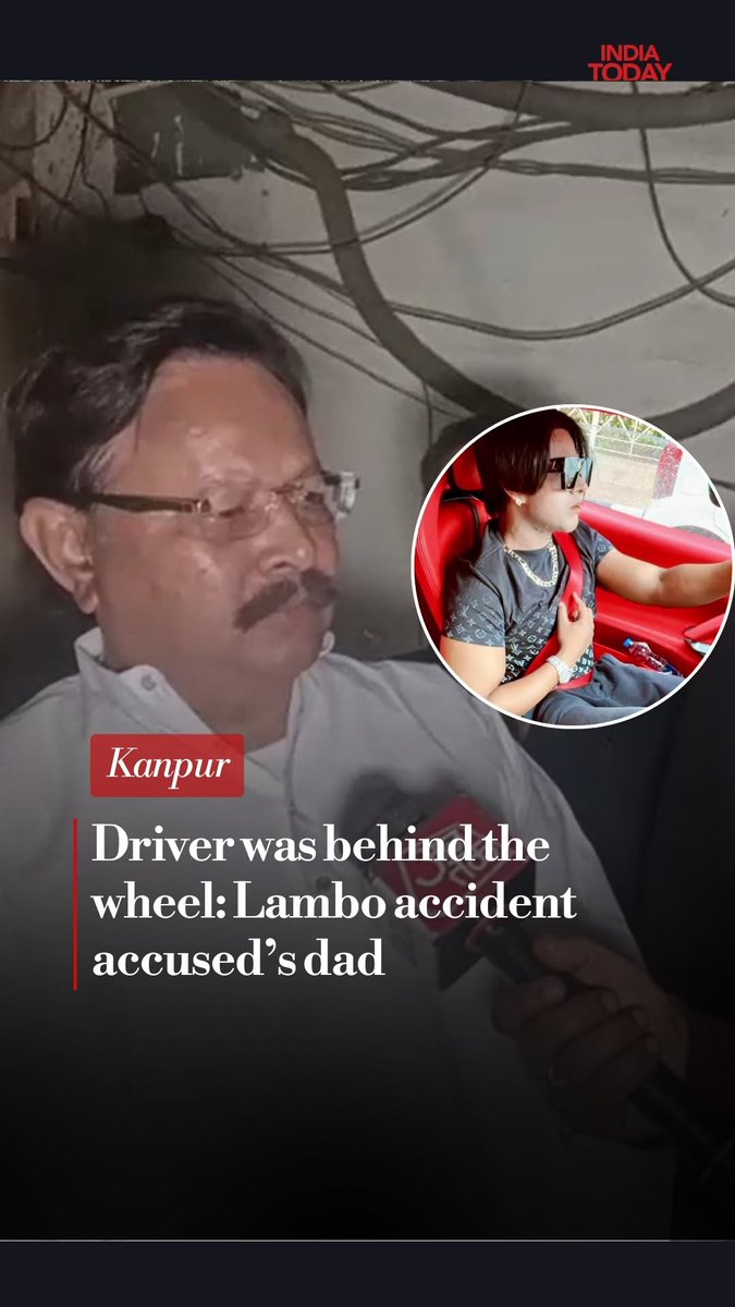 Kanpur tobacco tycoon KK Mishra has denied that his son Shivam was driving the Lamborghini involved in a crash, claiming the vehicle was being driven by a hired chauffeur when it malfunctioned and caused the accident that injured a pedestrian and damaged other vehicles. Speaking to reporters, the tobacco baron said the car was being driven by a man identified as Mohan, while Shivam was seated inside the vehicle. According to senior Mishra, his son suddenly felt dizzy during the drive, prompting one of the bouncers accompanying them to break open the driver-side door and pull him out. #KanpurLamborghiniCrash #KKMishra #ShivamMishra #KanpurAccident #LamboCrash #ITReel